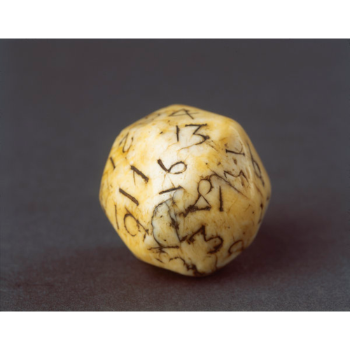 A Rare Marine Ivory Teetotum Gambling Ball